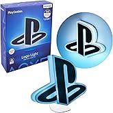 Paladone PlayStation Light - Desktop Game Room Lighting - Includes 3 Light Modes - Powered by USB or AAA Batteries - Logo Light