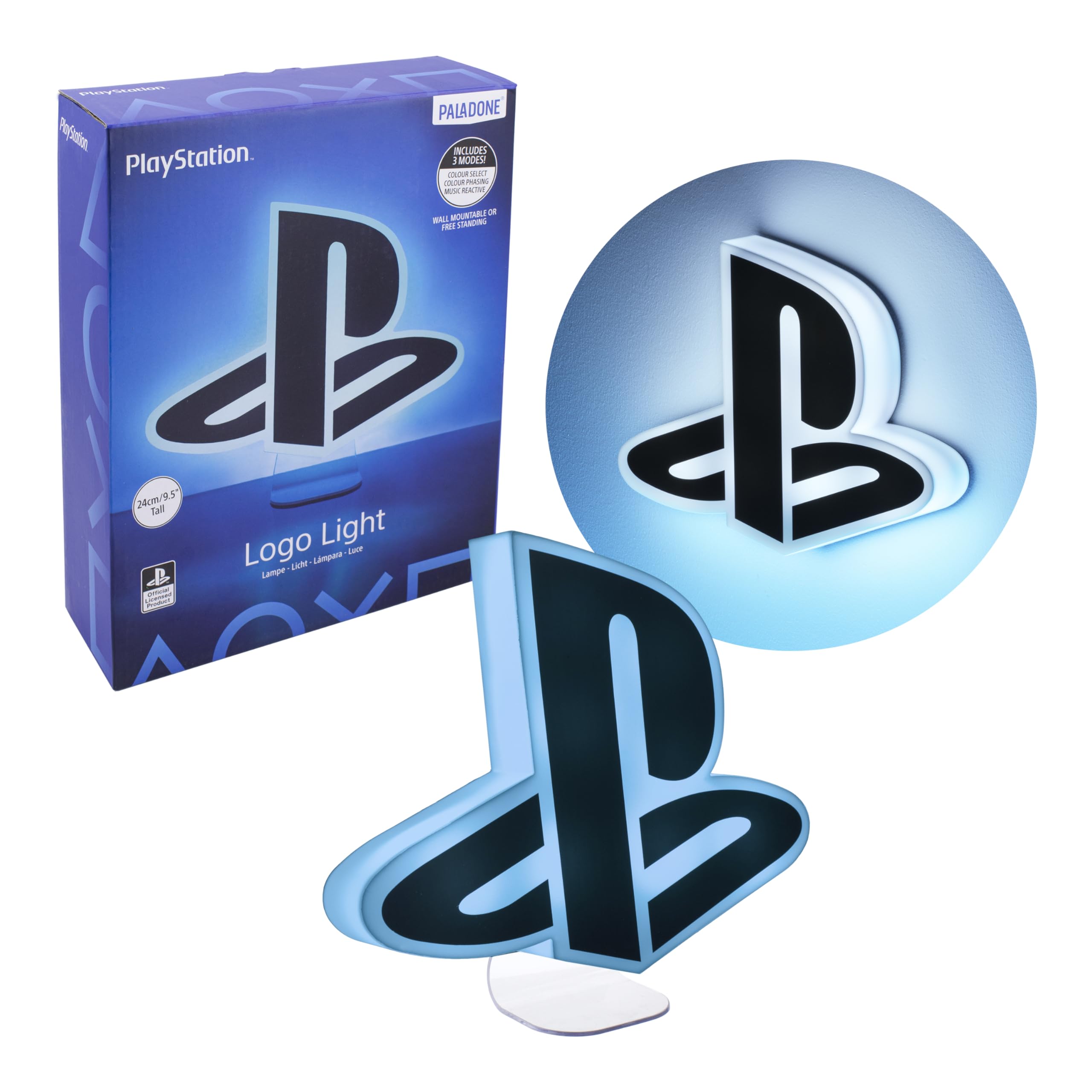Paladone Playstation Logo Light with 3 Light Modes, Officially Licensed Merchandise
