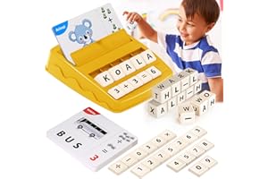 DEGIDEGI Educational Toys for Kids Ages 3-8, Matching Letter Spelling Game ABC Learning, Easter Children’s Day Halloween Xmas Birthday Party Gifts for 3 4 5 6 7 8 Year Olds Boys and Girls Yellow
