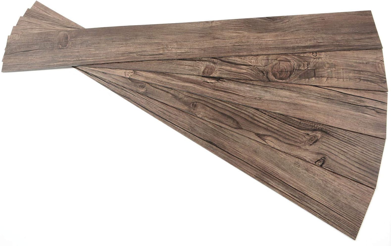 ROSEROSA Peel and Stick Engineered PVC Plank Wood Pattern Durable Vinyl Flooring (ECK-805 : 5 Planks)