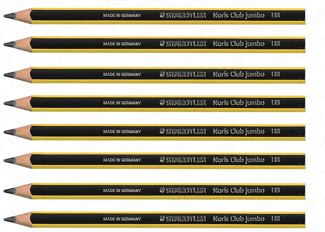 Staedtler Noris 119 Triplus Jumbo Triangular Learners Pencil - HB - Pack of 8