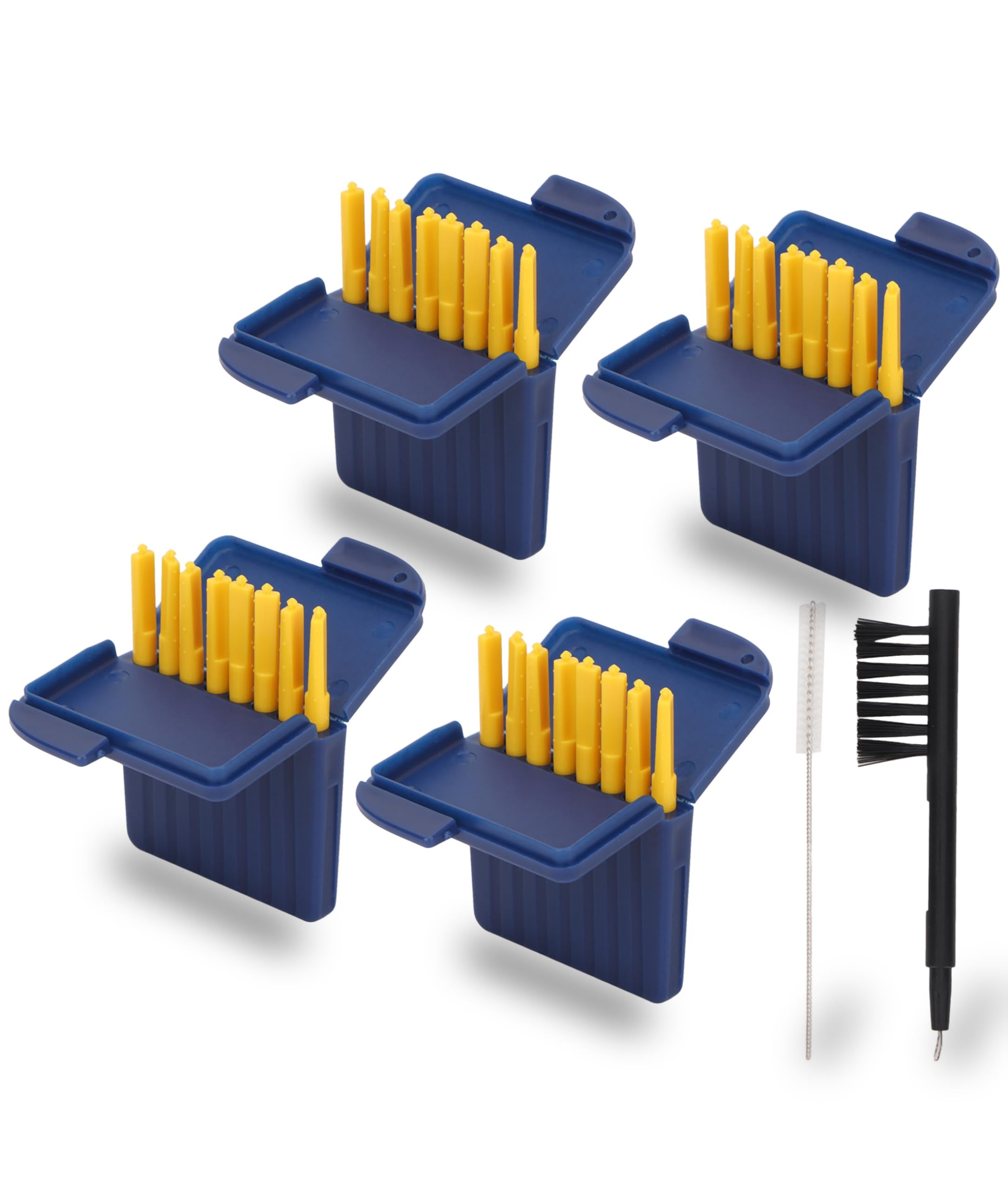 32Pcs Hearing Aid Wax Guards, Replacement Wax Filters for Starkey Hearing Aid Wax Guard Filters, Hearing Aids Earwax Catcher with Cleaning Brush, Hear Clear Removal and Replacement