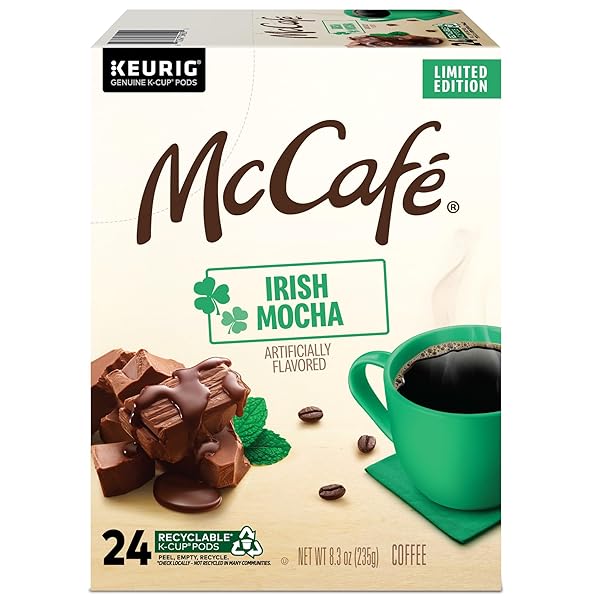 MCCAFE IRISH MOCHA, KEURIG SINGLE SERVE K-CUP PODS, FLAVORED COFFEE, 24 COUNT