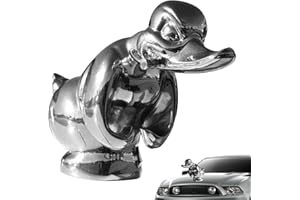 Fovolat Angry Rubber Duck Hood Ornament | Cool Duck Ornament Car Emblem, Front of Car Badge Car Bonnet Hood Ornament Decorati