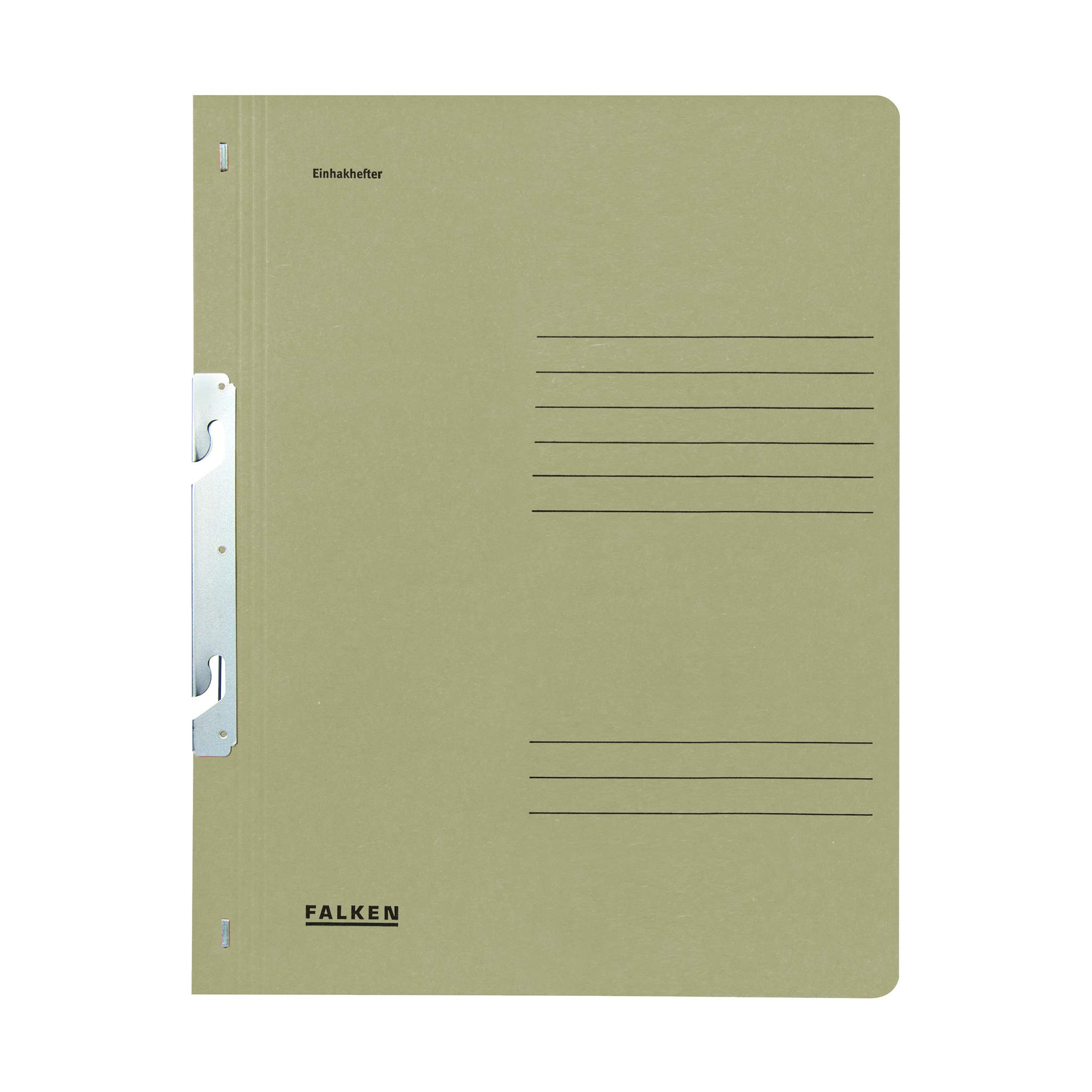 Exacompta - Ref 80000862001F - FALKEN - Hook-In Top-Down Flat Files - A4 (210 x 297mm) in Size, Blue Angel Certified, 250gsm Recycled Manilla - Grey (Pack of 50)