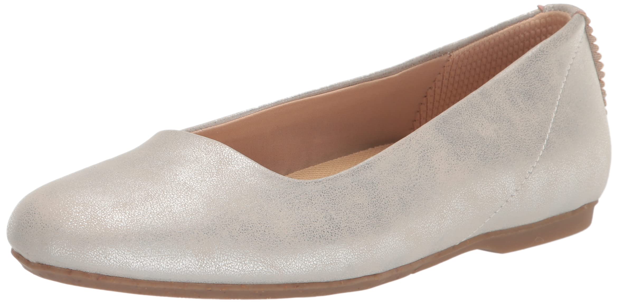 Dr. Scholl’s Shoes Women’s Wexley Slip On Ballet Flat Loafer, Silver, 11