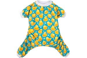 CuteBone Dog Christmas Pajamas Puppy Onesies Small Dogs Soft Pjs Coat Cat Apparel Comfy Pet Clothes Outfit Doggie Bodysuit P50S