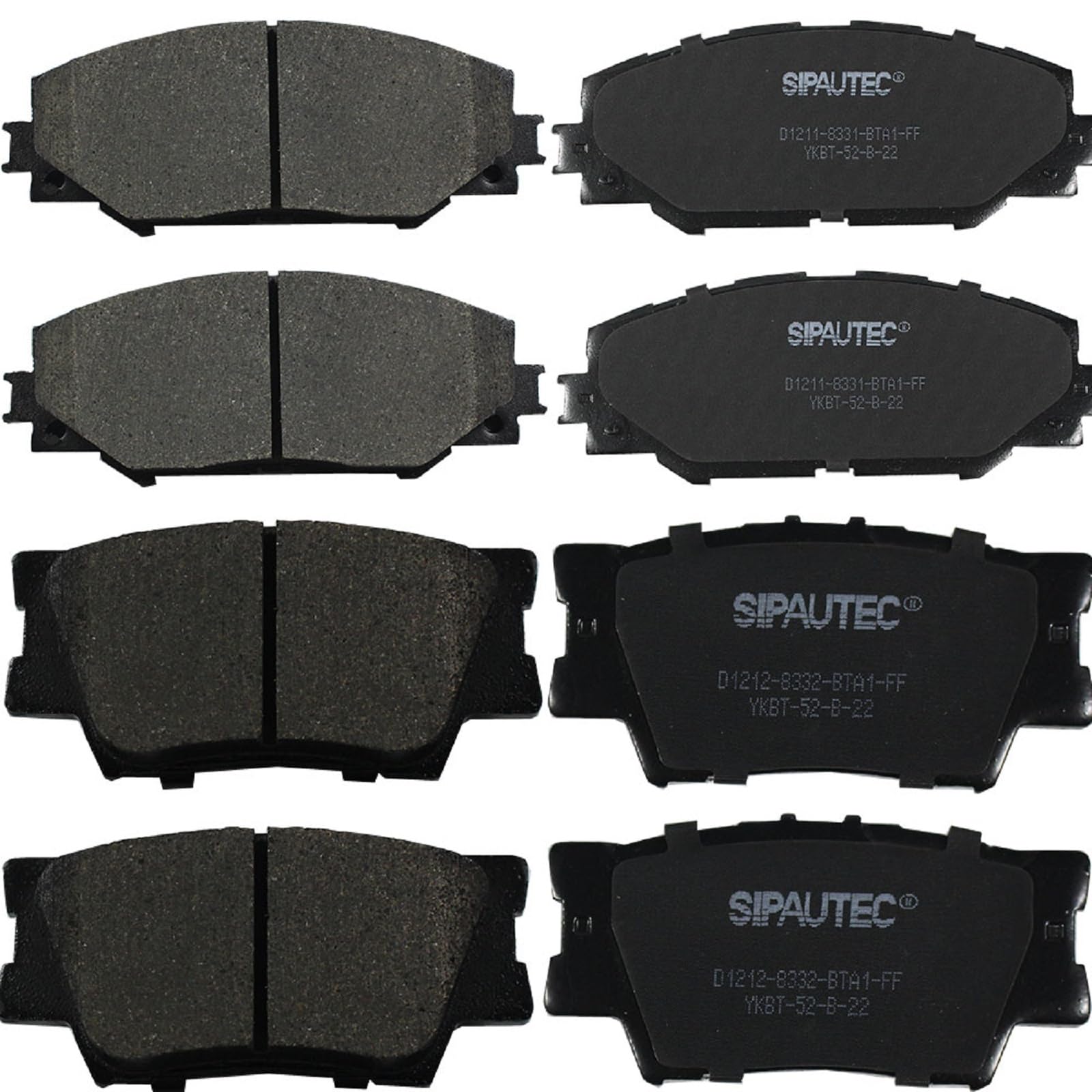 SIPAUTEC-Front and Rear Brake Pad Set Replacement