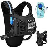 Outdoor Hydration Vest for Running & Hiking, Lightweight Breathable Water Backpack with 2.0L Bladder, Bounce-Free Chest Pack for Marathon, Cycling, Trekking for Men and Women