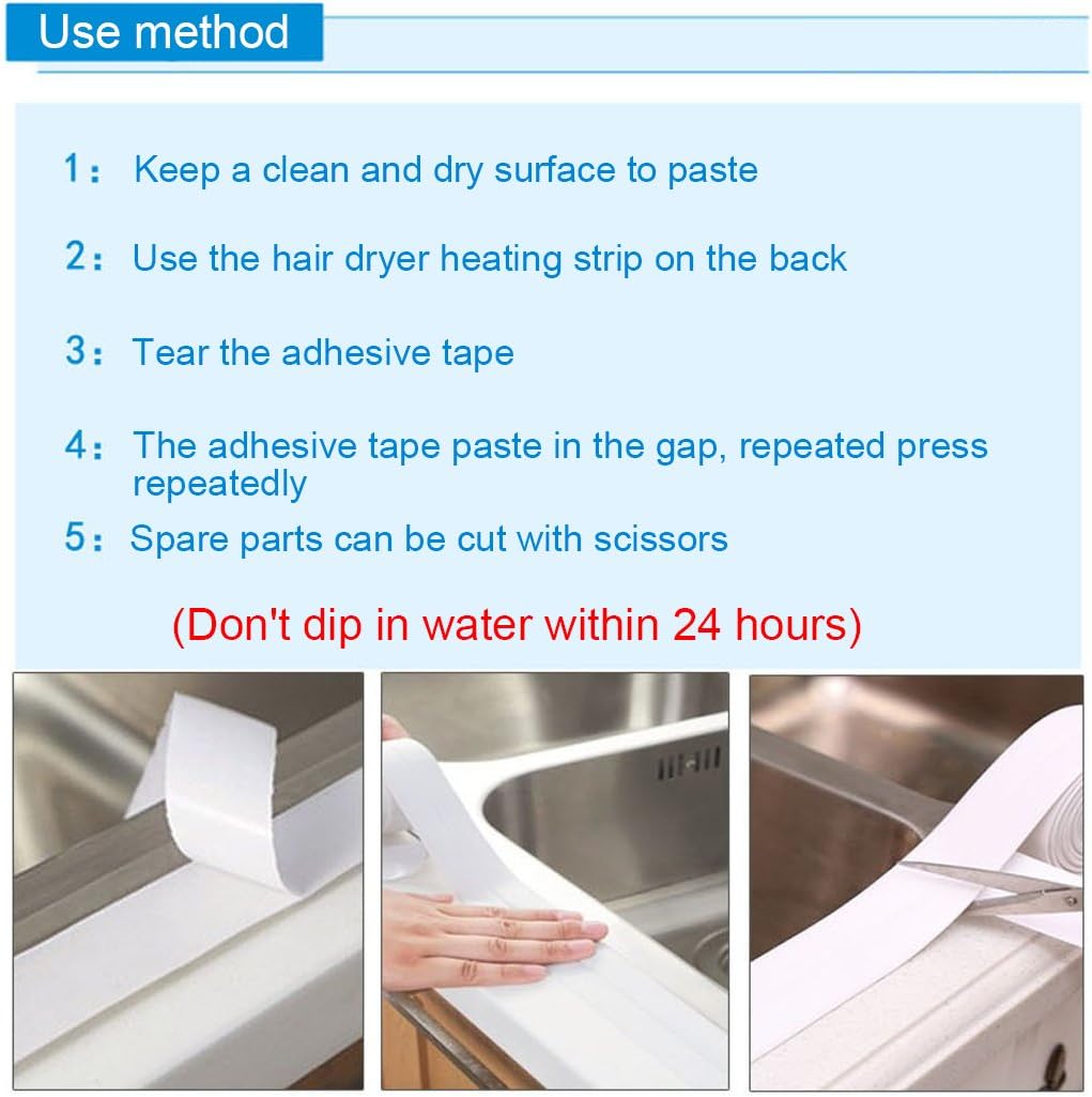 Malayas Bande Detancheite Autocollante Salle De Bains Ruban Adhesif Pe Mastic Enduit Etanche Pour Joint De Baignoire Mur De Cuisine Evier Lavabo Coin Calfeutrage 500 X 2 2 Cm Blanc Enduits Colles Et Adhesifs Malayas Bande Detancheite Autocollante Salle De Bains Ruban Adhesif Pe Mastic Enduit Etanche Pour Joint De Baignoire Mur De Cuisine Evier Lavabo Coin Calfeutrage 500 X 2 2 Cm Blanc Enduits Colles Et Adhesifs