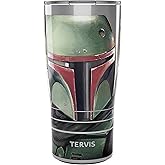 Tervis Traveler Star Wars The Book of Boba Fett Helmet Triple Walled Insulated Tumbler Travel Cup Keeps Drinks Cold & Hot, 20oz, Stainless Steel