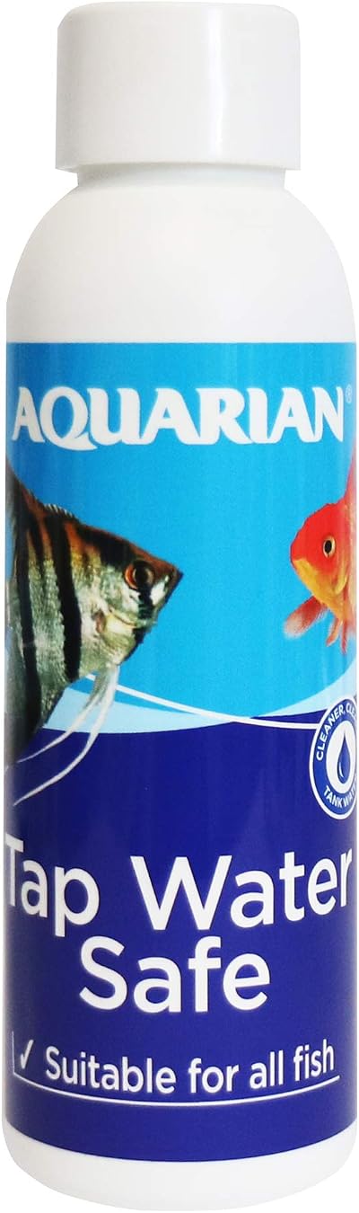 AQUARIAN Tap Water Safe Aquarium Water Conditioner 118 ml Bottle White