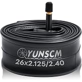 26" Bike Inner Tube 26x2.125/2.25/2.35/2.4 AV32MM Schrader Valve 52/62-559 | 26" Bicycle Tube Compatible with 26 x 2.125 26 x 2.25 26 x 2.3 26 x 2.35 26 x 2.40 MTB, Mountain, Road Bike Tire Tube