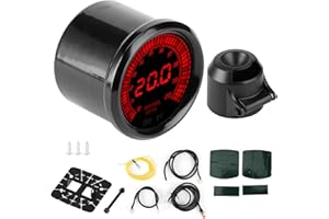 Air/Fuel Ratio Gauge, 52mm 7 Color Pointer Air/Fuel Ratio Gauge Meter Kit Auto Car Instrument