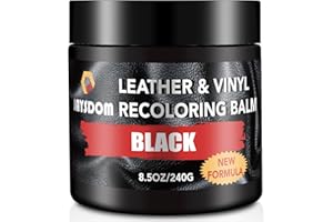 JAYSDOM Leather Recoloring Balm, Leather Repair Kit, Leather Dye, Leather Color Restorer, Leather Scratch Remover, Leather Couch Paint, Repair, Leather Scratch Repair, Leather Restorer(Black)