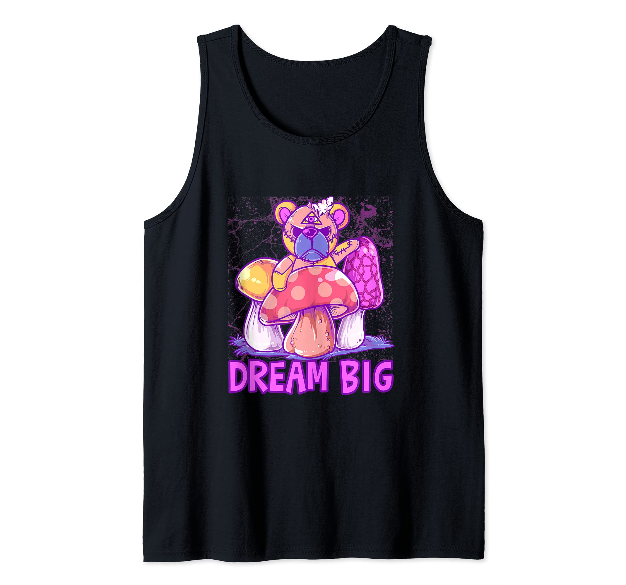 Dream Big Pastel Goth Teddy Bear Tank Top