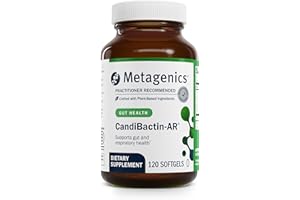 Metagenics CandiBactin-AR - Oregano & Thyme Essential Oils with Sage & Lemon Balm - Supports Digestive Health, Microbial Balance & GI Comfort - Enteric-Coated Softgels - Gluten-Free - 120 Softgels