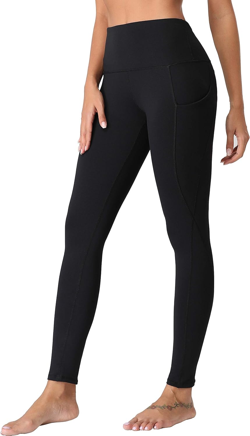 Oalka Women Yoga Pants Workout Running Leggings: Clothing