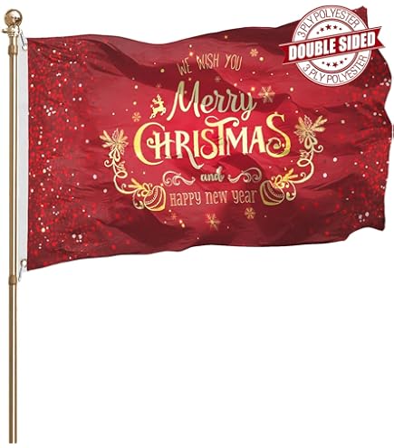 Christmas Banner Santa Claus In A Sleigh With Reindeer Stock - Foto 3