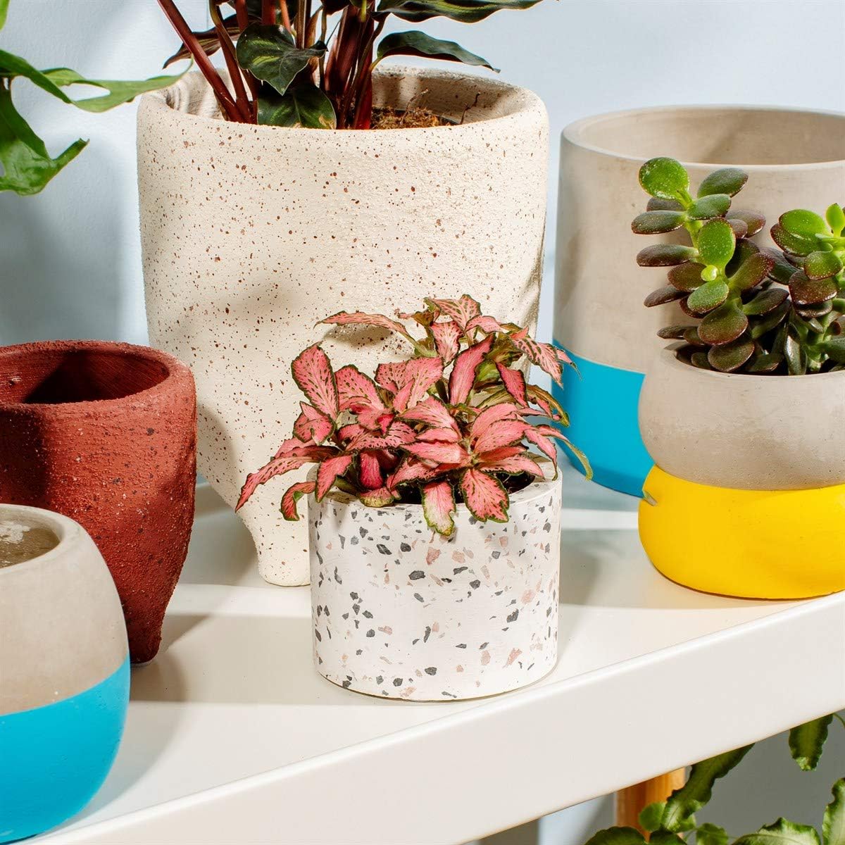 Sass & Belle Terrazzo Planter Small, White - Image 4