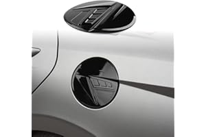 ANFOKAS Compatible with Hyundai Elantra 2025 2024 2023 2022 2021 Accessories Sporty Car Exterior Gas Fuel Tank Cover Trim Oil Filler Gas Door Cap -Glossy Black