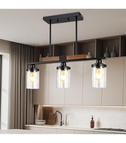 Dining Room Light Fixture Over Table, Farmhouse 4-Light