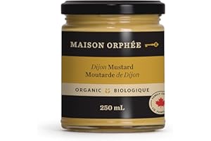 Organic Dijon Mustard 250ml, BBQ & Grilling Condiment for Burgers, Marinades & Summer Salads, Organic Mustard, Gluten Free, N