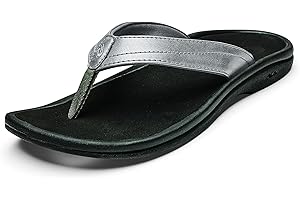 OLUKAI Ohana Women's Beach Sandals, Water Resistant Flip Flops, Arch Support & Comfort Fit, Lightweight & Durable, Enhanced Grip & Traction