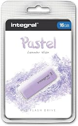 Integral INFD16GBPASLH Pastel 16 GB USB Flash Drive - Lavender Haze Made UK view 3