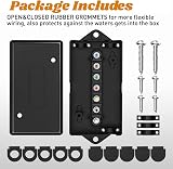 Uadme 7 Way Trailer Junction Box Waterproof ABS Color Coded Studs Automotive view 6