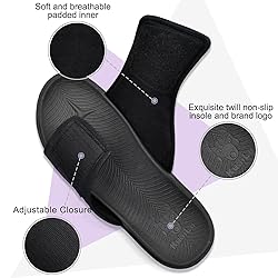 KuaiLu Mens Slides Soft Cushion Sport Sandals with
