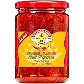 TUTTOCALABRIA Crushed Calabrian Chili Peppers, Spicy Condiment, 10 oz | Crushed Chili Pepper Condiment in Extra Virgin Olive Oil for Pasta, Pizza, Sandwiches and Fish, Bold Heat, Made in Italy