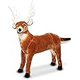 Melissa & Doug Giant Deer - Lifelike Stuffed Animal (over 3 feet long)