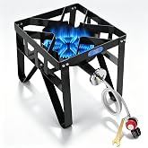 ARC Advanced Royal Champion ARC Propane Burner, 200,000 BTU Propane Stove with 0-20 PSI Regulator, Outdoor Burners for Cooking Gas Burner Gas Cooker Single Burner for Outdoor Cooking
