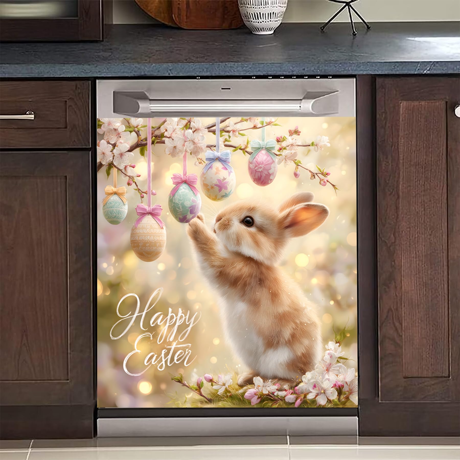 bvbox dishwasher magnet cover 23"x26" reusable magnetic refrigerator covers dishwasher magnets decor