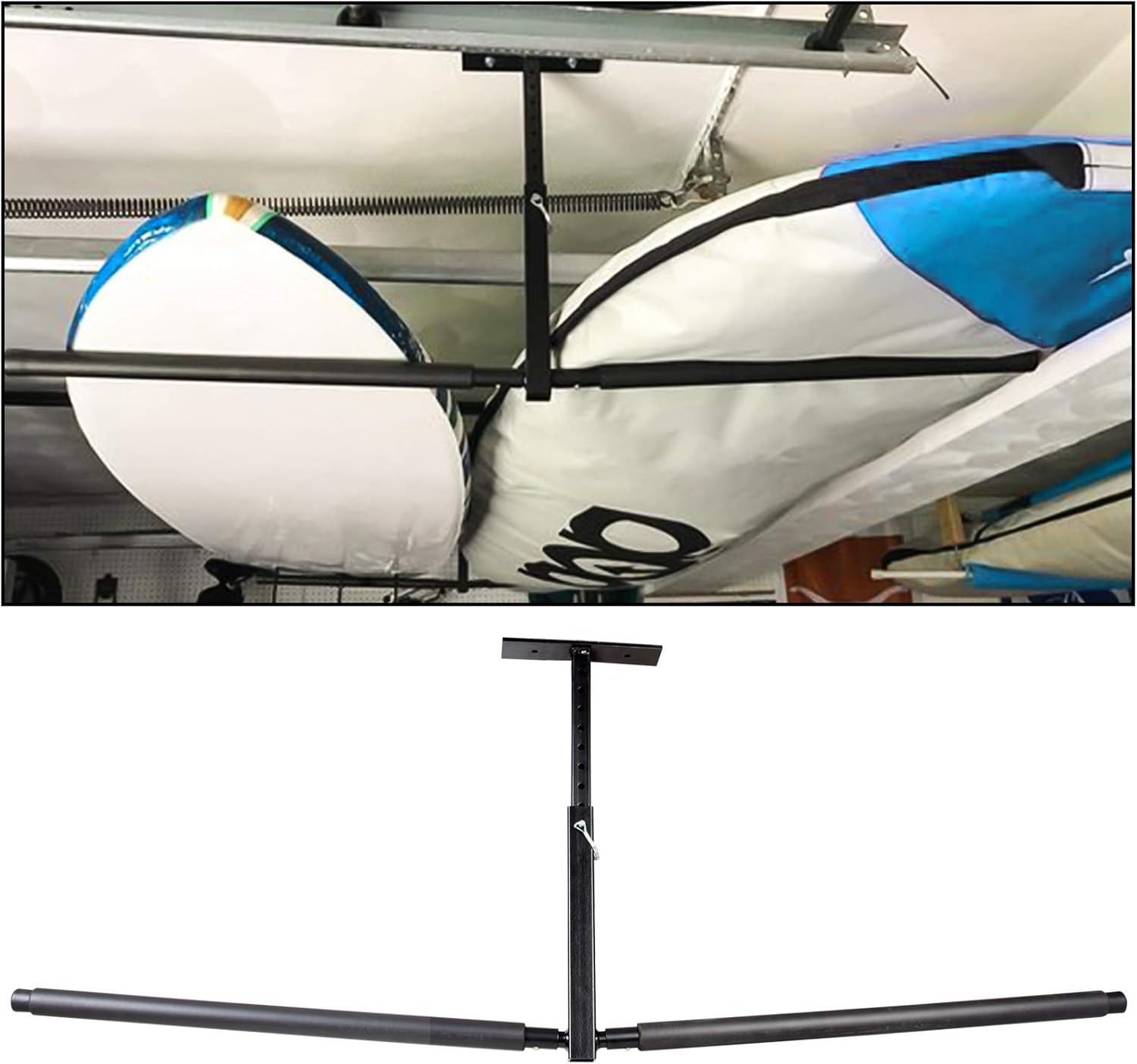 ECOTRIC 2 Kayak Ceiling Rack Hi Port 2 Adjustable Storage