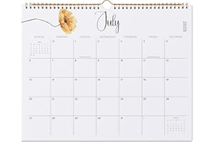 2025 Wall Calendar, Jokotha 18 Monthly Calendar Runs from Jul 2025 to Dec 2026, Home Schooling Planner for Famialy and School, Wirebound,15 x 12 Inches