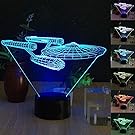 Star Trek USS Enterprise 3D LED Night Light 7 Color Touch Switch Table Desk Lamp