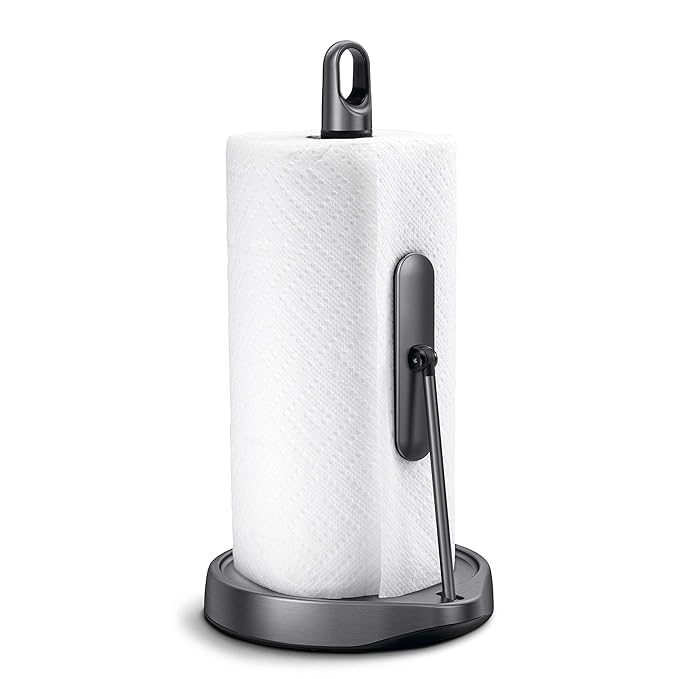 simplehuman, Black Stainless Steel Tension Arm Paper Towel Holder