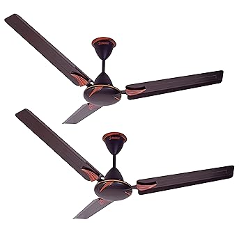 Longway Creta Dlx 1200 Mm High Speed 100 Copper Ceiling Fan 380 Rpm 3 Years Warranty Smoked Brown Pack Of 2