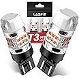 LASFIT T3 7440 7443 LED Bulb Amber 7444NA Built in Resistor 100% Error Free for 4TH Toyota Tacoma 2024 2025 Front Turn Signal Parking Light 500% Brighter 7444 7441 W21W Blinker (2pcs)