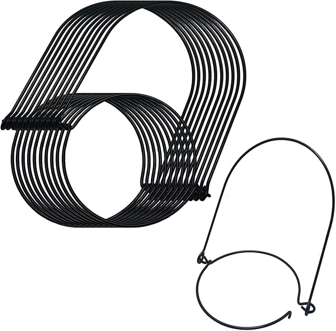 Mason Jar Hanger, Black Stainless Steel Wire Handles (HandleEase) for