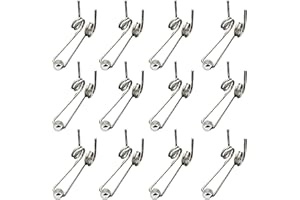 ZZXLLRO 16Pcs Curling Iron Double Torsion Spring Wire, Diameter 1.2mm Perm Rods Stainless Steel Hair Curling Replacement Accessories (Total Length: 30MM)