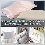 ZIMASILK 100% Mulberry Silk Pillowcase 19 Momme 6A 50x75 Light Grey view 6