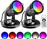 FZWLE Spot Lights Indoor, 5W RGBW Uplighting 16
