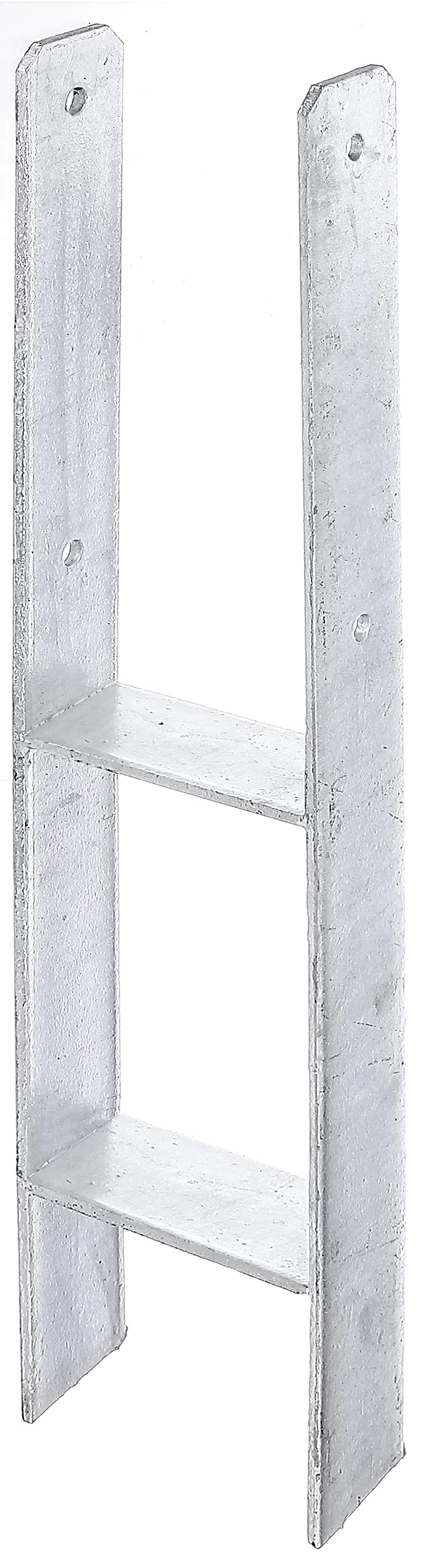 Gah-Alberts 213800 H-Post Base Hot-dip Galvanised, Total Height: 600 MM, Material Thickness: 6 mm, 213848