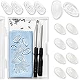 PTSLKHN Super Soft Eyeglass Nose Pads, Jelly-Soft Nose Pads for Glasses, Non-Slip Comfortable and Non-Indentation, 5+2Pairs