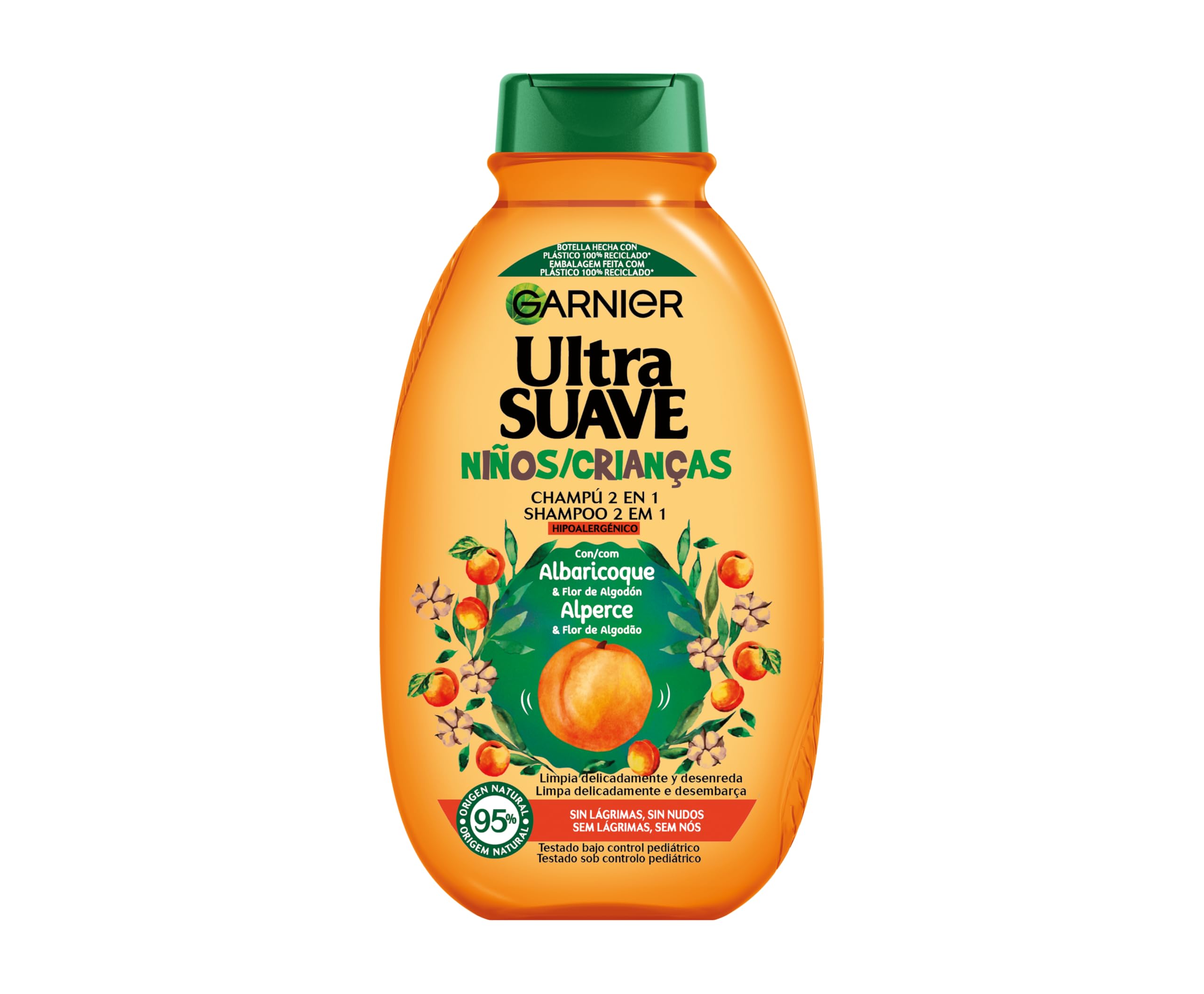 Garnier Ultra Soft Apricot 2-in-1 shampoo for children easy to untangle