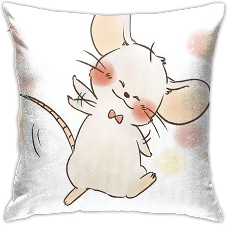 Amazon Co Jp Vensaths クッションカバー 座布団カバー 可愛い 動物 イラスト ねずみ 抱き枕カバー ピロケース ソファ背当て 枕カバー おしゃれ ソファー 部屋 車 インテリア 飾り 45 45cm ホーム キッチン