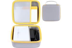 RIYADAone Hard Case Replacement for Kodak Dock Plus 4PASS / Kodak Dock Premium 4x6 Portable Instant Photo Printer (White + Yellow Case)